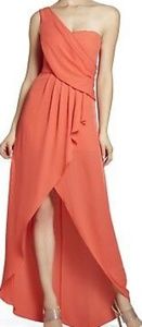 BCBG one shoulder high low dress